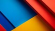 © Akmal - Geometric abstract art with bold primary colors and subtle gradients. AI generative.
