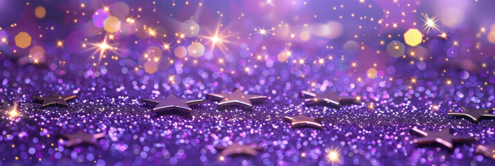 Festive abstract glittering light purple background, perfect for New Year's banners and Christmas cards,  sparkle.