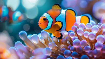 clown fish close up generative ai