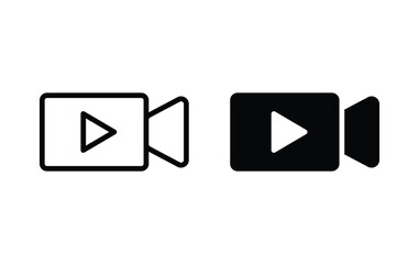 Poster - video icon, camera video sign vector