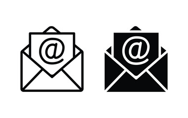 Wall Mural - mail icon, email sign vector