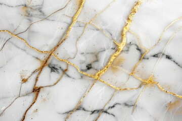 Wall Mural - white marble background with golden line