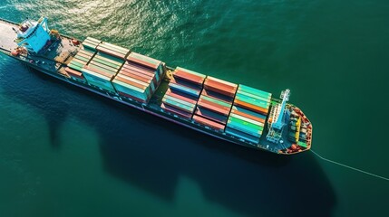 Cargo Ship on the Ocean