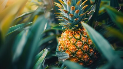 Canvas Print - Pineapple in the Garden