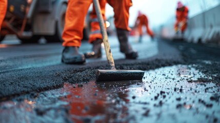 Poster - Road Construction Workers