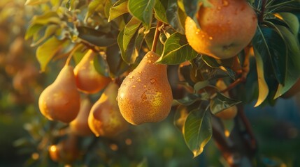 Sticker - Ripe Pears on a Branch