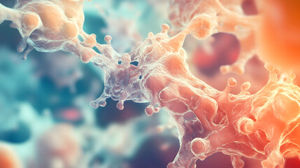 Growth hormone in development/ Visual of growth hormone stimulating bone and muscle growth during