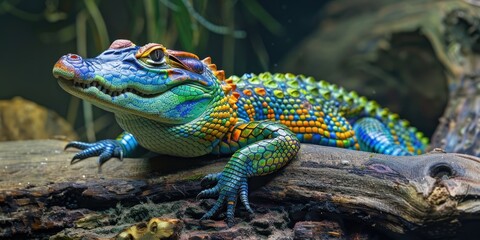 Wall Mural - Small Crocodile Osteolaemus tetraspis