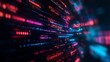 © Naru - Digital Data Stream - Abstract Technology Background represents the flow of information, digital transformation, and the interconnected nature of technology. The image captures the essence of data tra
