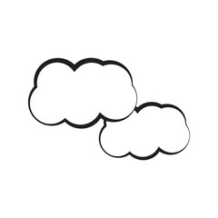 Canvas Print - cloud logo icon