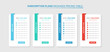 © Ikhlas - Subscription Plans Pricing Table Packages Infographic Template