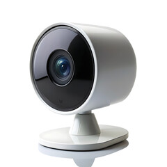 Wireless security camera isolated on transparent background