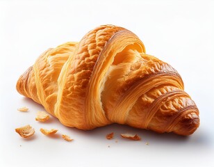 Croissant isolated on white background