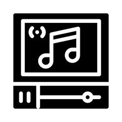 music glyph icon