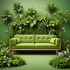 Wall Mural - modern living room