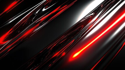 Abstract black and red background with glowing lines.