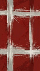 Wall Mural - Denmark flag with bold brush strokes.