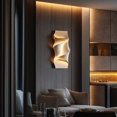 wall lights.modern living room.modern living room with fireplace