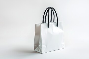 Simple Shopping Bag Mockup Isolated created with Generative AI