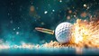 © MAY - Bullet Striking a Golf Ball. An image of a bullet hitting a golf ball, showcasing the deformation of the golf ball and the impact crater created by the bullet.