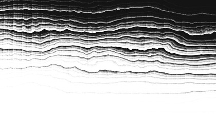 Aufkleber - Modern abstract overlay transparent background texture with layers of black and gray transparent material in grunge lines in random geometric