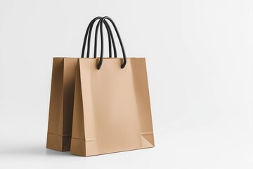 Simple Shopping Bag Mockup Isolated created with Generative AI