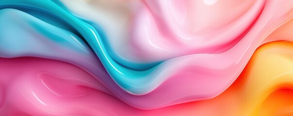 Poster - Abstract Colorful Swirls.