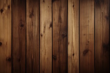 A wooden background with a few brown wooden boards. The wooden texture of the background gives the image a warm and natural feel. The brown wooden boards add a sense of depth