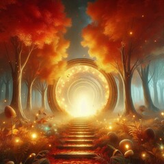 Wall Mural - Portal Through Time and Space