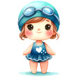 © CelebrationsBoxs - Cute Girl Clipart, Toddler Clipart, Chibi Girl Clipart, Quirky Girl Clipart, Cartoon Girl PNG, Fashion Girl PNG