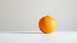 © MakoPoko - A vibrant orange fruit sitting against a pure white background, highlighting its smooth surface and shape