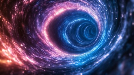 Wall Mural - A vortex background swirling with future information such as computers, documents, books, science, math, and social media, spiraling out of control