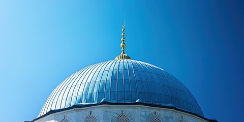 Wall Mural - mosque dome against a clear sky 