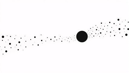 Minimalist dot and dash patterns in monochrome for a modern look