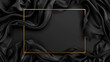 © Irina - A black and gold framed piece of fabric with a gold border