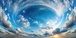 © Sayfar - background of sky and clouds in pastel blue tones fisheye