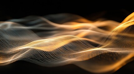 Wall Mural - abstract waves of light and energy create a dynamic visual flow.