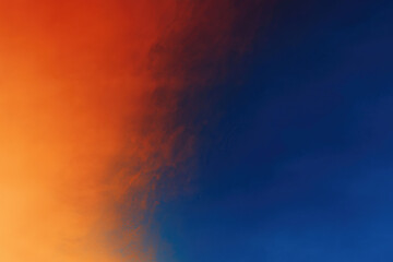 background blue and orange