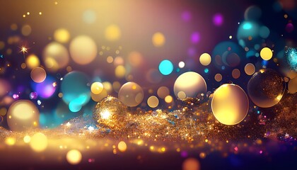 Wall Mural - christmas lights background