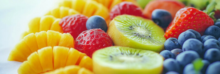 Fruit background. Close-up photo of fresh fruit