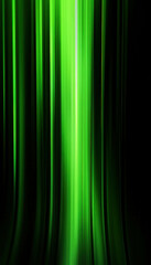 Wall Mural - emerald data stream: a vibrant symphony of glowing green lines races through a dark digital void, ev