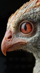 Poster - Intense Gaze of a Bird of Prey: Close-Up Portrait