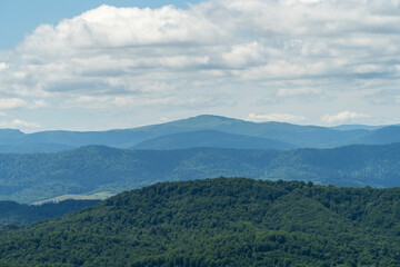 Naklejka na meble Panorama z Holicy Bieszczady 