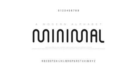 Abstract modern urban alphabet fonts. Typography sport, technology, fashion, digital, future creative logo square design font. vector illustration