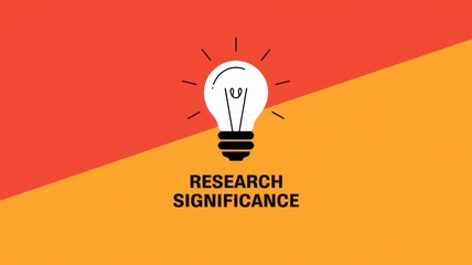 Wall Mural - Research Significance with Light Bulb Graphic