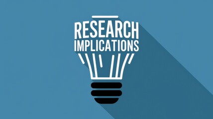 Research Implications Graphic with Lightbulb Design