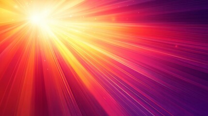 Wall Mural - Bright Light Radiating Through Red and Purple Gradient