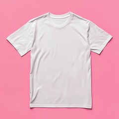 White t-shirt mockup front view