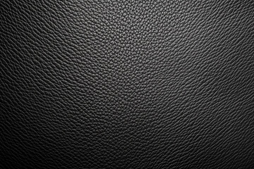 Poster - Black Grain Leather Texture. Background.