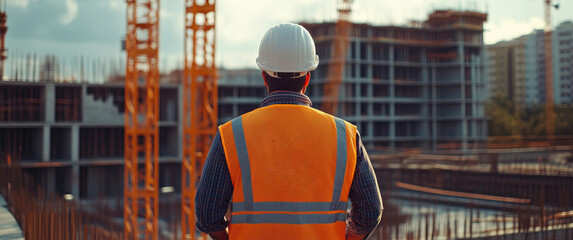 Construction Worker Preparing for Next Project Phase